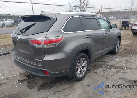 2015 Toyota Highlander Xle V6 from USA, damaged, VIN 5TDJKRFH3FS167278